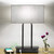 Bedside Touch Control Table Lamps with Dual USB Charging Ports 1 AC Outlet, 3 Way Dimmable Modern Nightstand Lamp with Grey Fabric Shade, Desk Lamp for Bedroom Living Room with 5000K LED Bulb