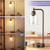 Industrial Touch Table Lamps - 3-Way Dimmable Desk Lamps Set of 2 with USB C+A Ports and Outlet, Brown Bedside Lamps with Clear Glass Shade for Living & Bedrooms