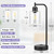 Industrial Touch Table Lamps for Bedrooms Set of 2 - 3-Way Dimmable Lamps with USB C+A Ports and Outlet, Black Bedside Lamps with Seeded Clear Glass Shade for Living Room, Desk Lamps for Home Office