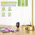 Industrial Green Table Lamps for Bedrooms Set of 2-3-Way Dimmable Desk Lamp with USB C+A Ports and Outlet, Gold Lamps with Green Glass Shade for Living Room
