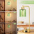 Industrial Green Table Lamps for Bedrooms Set of 2-3-Way Dimmable Desk Lamp with USB C+A Ports and Outlet, Gold Lamps with Green Glass Shade for Living Room