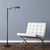Dimmable LED Pharmacy Floor Lamp, 12W LED, Full Range Dimming, 360 Degree Swing Arms, Adjustable Heights, Standing Lamp for Reading, Sewing, and Craft, ETL Listed (Black)