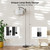 Smart LED Corner Lamp with Linen Lampshade Compatible with Alexa, Color Changing Standing Lamp with 16 Million DIY Colors, Music Sync, Tall lamp for Living Bedroom Room,APP/Voice/Remote Control