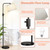 Dimmable Floor Lamp, 1000 Lumens LED Edison Bulb Included, Arc Floor Lamps for Living Room Modern Standing Lamp with Linen Shade, Tall Lamp for Bedroom Office Dining Room- Black