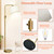 Dimmable Floor Lamp, 1000 LM LED Edison Bulb Included, Arc Floor Lamps for Living Room Modern Standing Lamp Tall Lamps for Living Room Bedroom-Brass