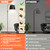 Dimmable Floor Lamp, 1000 Lumens LED Edison Bulb Included, Brushed Nickel Arc Floor Lamps Modern Standing Lamp with Black Shade, Tall Lamps for Living Room Bedroom