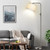 Dimmable Floor Lamp, 1000 Lumens LED Edison Bulb Included, Brushed Nickel Arc Floor Lamps for Living Room Modern Standing Lamp Tall Lamps for Living Room Bedroom