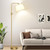Dimmable Floor Lamp, 1000 Lumens LED Edison Bulb Included, Arc Floor Lamps for Living Room Modern Standing Lamp with Shade, Tall Lamps for Living Room Bedroom Office Dining Room - Gold