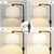 Dimmable Floor Lamp, 1000 Lumens LED Edison Bulb Included, Arc Black Floor Lamps for Living Room Modern Standing Lamp with White Shade, Tall Lamps for Living Room Bedroom Office Dining Room