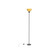 Floor Lamp, Remote Control with Stpeless Color Temperatures and Brightness, Torchiere lamp for Bedroom, Living Room, Bulb Included (Matte Black)