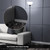 Floor Lamp, Remote Control with Stpeless Color Temperatures and Brightness, Torchiere lamp for Bedroom, Living Room, Bulb Included (Matte Black)