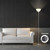 Floor Lamp, Remote Control with 4 Color Temperatures, Torchiere Floor lamp for Bedroom, Standing Lamps for Living Room, Bulb Included (Brushed Nickel)