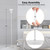 Floor Lamp, Remote Control with Stpeless Color Temperatures and Brightness, Torchiere lamp for Bedroom, Living Room, Bulb Included