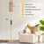 64'' Floor Lamps for Living Room with Remote Control and Stepless Dimmable Colors Temperature & Brightness, Boho Gold Standing Lamp with Beige Rattan Shade