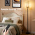 64'' Floor Lamps for Living Room with Remote Control and Stepless Dimmable Colors Temperature & Brightness, Boho Black Standing Lamp with Beige Rattan Shade