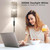 64'' Floor Lamps for Living Room with Remote Control and Stepless Dimmable Colors Temperature & Brightness, Boho Grey Standing Lamp with Grey Rattan Shade