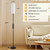 64'' Floor Lamps for Living Room with Remote Control and RGB + Stepless Dimmable Colors Temperature & Brightness, 9W Smart Bulb Included(White Shade & Black Pole)