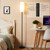 Floor Lamps for Living Room, 64" Modern Floor Lamp with Remote Control and Stepless Dimmable Colors Temperature & Brightness, Standing Lamps for Living Room Bedroom Office, 9W Bulb Included