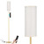 64'' Floor Lamps for Living Room with Remote Control and Stepless Dimmable Colors Temperature & Brightness, 9W Bulb Included(Beige Lampshade & Gold Pole)