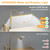 Gold Floor Lamp, 18W/2000LM Bright LED Floor Lamp for Living Room Office, Adjustable Gooseneck Dimmable Standing Task Lamp for Reading, Study, Arts, Eye Caring Craft Light for Sewing Tatoo Puzzle
