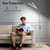 Gold Floor Lamp, 18W/2000LM Bright LED Floor Lamp for Living Room Office, Adjustable Gooseneck Dimmable Standing Task Lamp for Reading, Study, Arts, Eye Caring Craft Light for Sewing Tatoo Puzzle