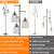 Dimmable Floor Lamp, 3 x 800LM LED Edison Bulbs Included, Industrial Floor Lamp Standing Tree Lamp with Elegant Teardrop Cage Heads Tall Lamps for Living Room Bedroom-Brushed Nickel
