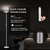 Floor Lamp,30W/2400LM Sky LED Modern Torchiere 3 Color Temperatures Super Bright -Tall Standing Pole Light with Remote & Touch Control for Living Room,Bed Room,Office (Pearl White)