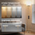 Torchiere Floor Lamp - 72" Tall LED Standing Lamp with Remote/Button Control, 1800Lm, 3000-6500K, 30W Dimmable Modern Corner Floor Light for Living Room Bedroom Office Apartment, Golden