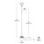 72" Torchiere Floor Lamp and Adjustable Reading Light, Silver, Frosted Shade, Dual Rotary Switch, 3-Step Dimming, Modern Lighting for Living Room or Office, Timeless