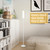 Floor Lamp with Remote Control,Bright Floor Lamps for Living Room/Bedroom/Office, Stepless Adjustable 3000K-6000K Colors and 10-100% Brightness,Standing Light with Foot Switch (White)