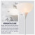 71-inch Modern Standing, Torchiere Floor Lamp for Bedrooms, Living Room | Durable Floor Lamp for Home, Office, Reading (White)