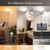 Floor Lamp, Remote Control with 4 Color Temperatures, LED Torchiere Floor Lamp with Adjustable Reading Lamp for Bedroom, Standing Lamps for Living Room, Bulb Included (Brushed Nickel)