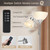 Floor Lamp, Remote Control with 4 Color Temperatures, LED Torchiere Floor Lamp with Adjustable Reading Lamp for Bedroom, Standing Lamps for Living Room, Bulb Included (Brushed Nickel)
