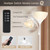 Led Floor Lamp, Super Bright 11W+7W 2100LM Torchiere Floor Lamps for Living Room, Stepless Adjustable 3000K-6000K Temperatures with Remote Control for Bedroom (White)