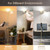Led Floor Lamp, Super Bright 11W+7W 2100LM Torchiere Floor Lamps for Living Room, Stepless Adjustable 4 Color Temperatures 3000K-6000K with Remote Control for Bedroom(Golden)