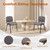 Waiting Room Chairs Fabric Stackable Chair Metal Frame with Lumbar Support and Thickened Seat Cushion for Waiting Conference Room Guest Chairs 1 Pack…