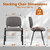 Waiting Room Chairs Fabric Stackable Chair Metal Frame with Lumbar Support and Thickened Seat Cushion for Waiting Conference Room Guest Chairs 1 Pack…