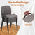 Set of 10 Stackable Waiting Room Chairs, Armless No Wheels Reception Chair with Upholstered Seat, Guest Chairs for Conference, Breakroom, Lobby, Events, Church, School, Hall, Hotel (Grey)
