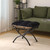 15" Folding Ottoman, Foldable Footrest Stool, Portable Small Foot Stool for Couch, Collapsible Foot Rest Ottoman for Sofa, Accent Padded Ottomans for Living Room, Bedroom, Black
