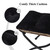 15" Folding Ottoman, Set of 2, Foldable Footrest Stool, Small Foot Stool for Couch, Collapsible Foot Rest Ottoman for Sofa, Accent Padded Ottomans for Living Room, Bedroom, Black