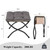15" Folding Ottoman, Foldable Footrest Stool, Portable Small Foot Stool for Couch, Collapsible Foot Rest Ottoman for Sofa, Accent Padded Ottomans for Living Room, Bedroom, Dark Coffee