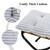 15"  Folding Ottoman, Foldable Footrest Stool, Portable Small Foot Stool for Couch, Collapsible Foot Rest Ottoman for Sofa, Accent Padded Ottomans for Living Room, Bedroom, Stripe Grey