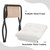 15" Folding Ottoman, Set of 2, Foldable Footrest Stool, Small Foot Stool for Couch, Collapsible Foot Rest Ottoman for Sofa, Accent Padded Ottomans for Living Room, Bedroom, White