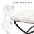 15" Folding Ottoman, Set of 2, Foldable Footrest Stool, Small Foot Stool for Couch, Collapsible Foot Rest Ottoman for Sofa, Accent Padded Ottomans for Living Room, Bedroom, White
