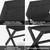 Foldable Foot Stool Ottoman, Small Padded Foot Rest with X-Legs, Portable Folding Leg Rest for Living Room Bedroom Office, Soft Foam Cushion Step Stool for Couch & Armchair (Black)