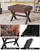 Small 12" H Footrest Stool, Square PU Foot Stool with Metal X-Leg, Multi-Use as Small Side Table, Step Stool for Living Room, Bedroom, Entryway, Office, Dark Brown WBD012Z