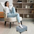 Small Foot Stool Ottoman Footstool with Legs Under Desk Footrest for Living Room Bedroom and Office, Soft Blue