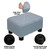 Small Foot Stool Ottoman Footstool with Legs Under Desk Footrest for Living Room Bedroom and Office, Soft Blue