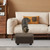 Small Foot Stool Ottoman Footstool with Legs Under Desk Footrest for Living Room Bedroom and Office, Soft Brown
