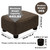 Small Foot Stool Ottoman Footstool with Legs Under Desk Footrest for Living Room Bedroom and Office, Soft Brown